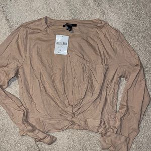 Cropped Long Sleeve Top